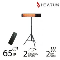 Heatum H2000R URBAN Black infrapuna soojuskiirgur koos statiiviga цена и информация | Обогреватели | kaup24.ee