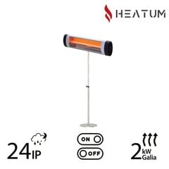 Heatum H2000 OPTIM vabalt seisev infrapunakütteseade ühe jalaga stendiga цена и информация | Грелки | kaup24.ee