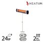 Heatum H2000 OPTIM vabalt seisev infrapunakütteseade ühe jalaga stendiga цена и информация | Küttekehad | kaup24.ee