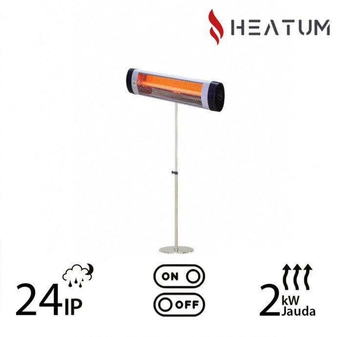 Heatum H2000 OPTIM vabalt seisev infrapunakütteseade ühe jalaga stendiga hind ja info | Küttekehad | kaup24.ee