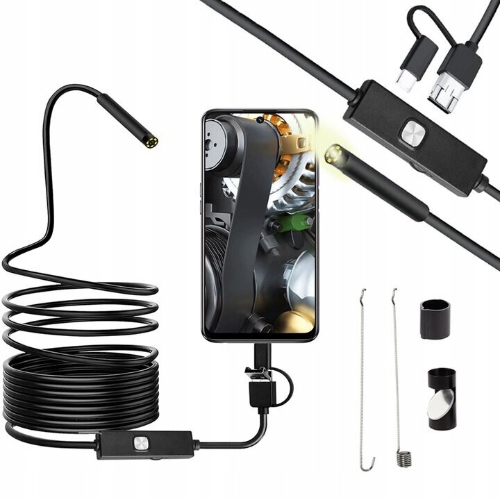 Endoskoopiline kontrollkaamera Android USB 5,5 mm LED hind ja info | Mobiiltelefonide lisatarvikud | kaup24.ee