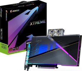 Gigabyte AORUS GeForce RTX 4080 16GB Xtreme Waterforce WB (GV-N4080AORUSX WB-16GD) цена и информация | Видеокарты | kaup24.ee