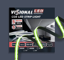 COB LED-riba Visional Professional, 12V / 14W/m / RGB - mitmevärviline, 5m цена и информация | Светодиодные ленты | kaup24.ee