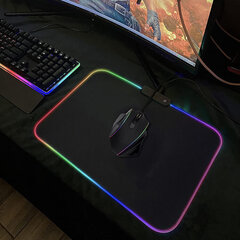 RGB mängupadi hiirele 35x25cm цена и информация | Мыши | kaup24.ee