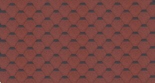 Asfaldisindlite komplekt Hexagonal Rock H101RED, punane цена и информация | Кровельные покрытия | kaup24.ee