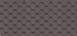 Asfaldisindlite komplekt Hexagonal Rock H105BROWN, pruun цена и информация | Кровельные покрытия | kaup24.ee