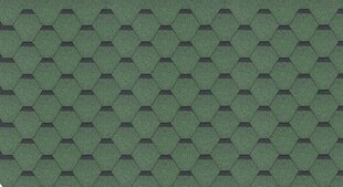 Asfaldisindlite komplekt Hexagonal Rock H105GREEN, roheline цена и информация | Кровельные покрытия | kaup24.ee