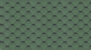 Asfaldisindlite komplekt Hexagonal Rock H102GREEN, roheline hind ja info | Katuse aluskatted | kaup24.ee