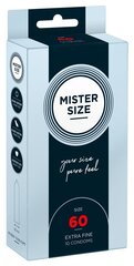 Kondoomid Mister Size 60 mm, 10 tk hind ja info | Kondoomid | kaup24.ee