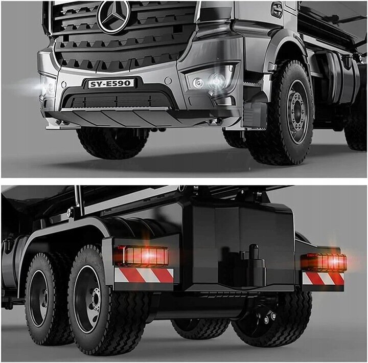 Kaugjuhtiav kallur Mercedes Benz Arocs RTR, mõõtkava 1:20 hind ja info | Poiste mänguasjad | kaup24.ee