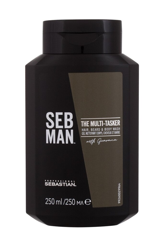 SEB MAN The Multitasker (juukse-, habe- ja kehapesuvahend), 250 ml hind ja info | Šampoonid | kaup24.ee