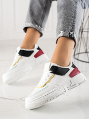 Кроссовки на платформе Shelovet бело-красные цена и информация | Спортивная обувь, кроссовки для женщин | kaup24.ee