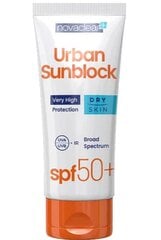 Солнцезащитный крем для лица для чувствительной кожи Novaclear Urban Sunblock SPF50+ 40 мл цена и информация | Кремы от загара | kaup24.ee