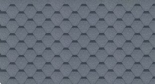 Asfaldisindlite komplekt Hexagonal Rock H516GREY, hall hind ja info | Katuse aluskatted | kaup24.ee