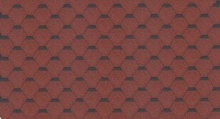 Asfaldisindlite komplekt Hexagonal Rock H205RED, punane hind ja info | Katuse aluskatted | kaup24.ee