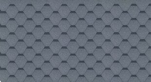 Asfaldisindlite komplekt Hexagonal Rock H505GREY, hall цена и информация | Кровельные покрытия | kaup24.ee