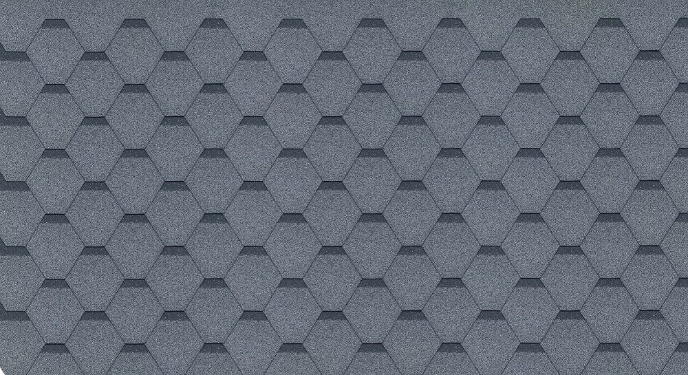 Asfaldisindlite komplekt Hexagonal Rock H505GREY, hall hind ja info | Katuse aluskatted | kaup24.ee