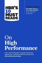 HBR's 10 Must Reads on High Performance цена и информация | Книги по экономике | kaup24.ee