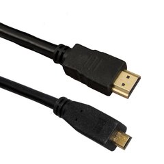 HDMI kaabel Esperanza EB205, micro HDMI-HDMI V.1.4B, 3 m, must hind ja info | Kaablid ja juhtmed | kaup24.ee