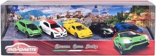 Mänguautod Dream Cars Italy, 7,5 cm, 5 tk hind ja info | Poiste mänguasjad | kaup24.ee