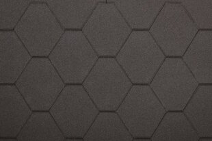 Asfaldisindlite komplekt Hexagonal Rock H205BLACK, must цена и информация | Кровельные покрытия | kaup24.ee