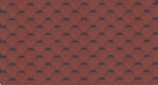 Asfaldisindlite komplekt Hexagonal Rock H343RED, punane цена и информация | Кровельные покрытия | kaup24.ee