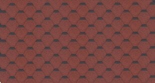 Asfaldisindlite komplekt Hexagonal Rock H333RED, punane цена и информация | Кровельные покрытия | kaup24.ee