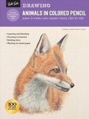 Drawing: Animals in Colored Pencil: Learn to draw with colored pencil step by step Revised Edition цена и информация | Книги об искусстве | kaup24.ee