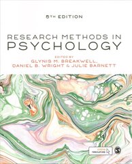Research Methods in Psychology 5th Revised edition hind ja info | Ühiskonnateemalised raamatud | kaup24.ee