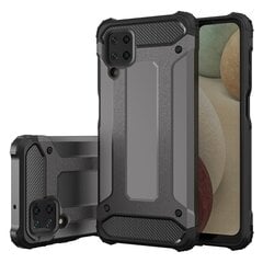 Telefoniümbris Hybrid Armor Case Tough Rugged Cover for Samsung Galaxy A12 / Galaxy M12, must hind ja info | Telefoni kaaned, ümbrised | kaup24.ee