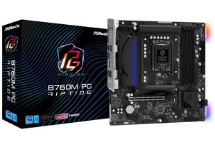 ASRock B760M PG Riptide, Micro ATX, LGA1700, DDR5 hind ja info | Asrock Arvutid ja IT- tehnika | kaup24.ee