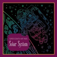 Super Scratch Art Pads: Solar System hind ja info | Väikelaste raamatud | kaup24.ee