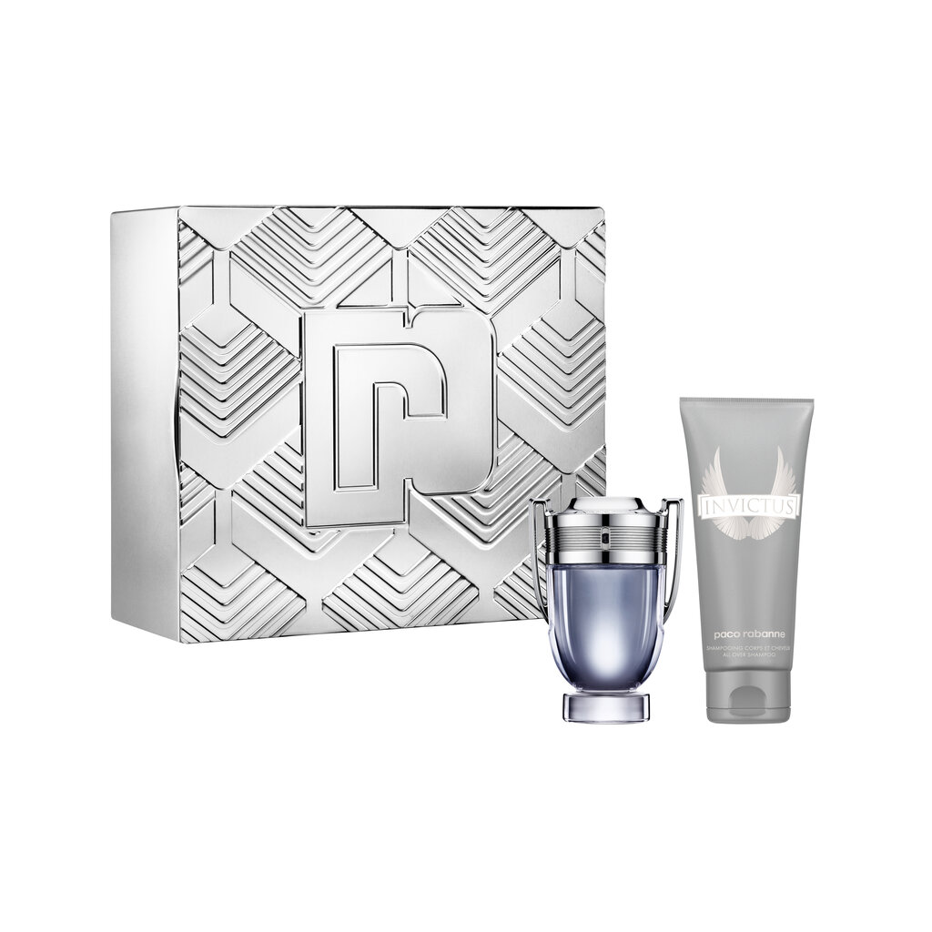 Meeste komplekt Paco Rabanne Invictus: EDT meestele 100 ml + dušigeel 100 ml hind ja info | Meeste parfüümid | kaup24.ee