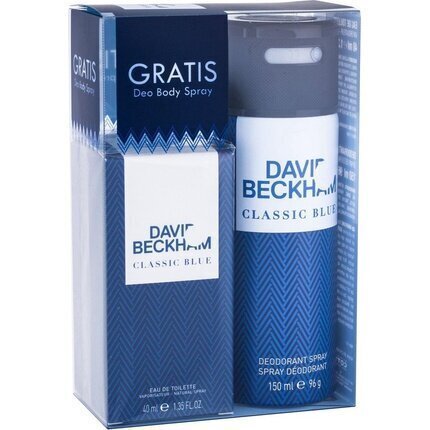 David Beckham Classic Blue EDT kinkekomplekt meestele 40 ml цена и информация | Meeste parfüümid | kaup24.ee