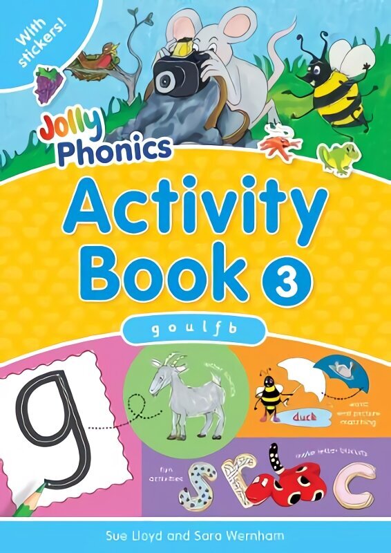 Jolly Phonics Activity Book 3: in Precursive Letters (British English edition) UK ed., g,o,u,l,f,b цена и информация | Noortekirjandus | kaup24.ee