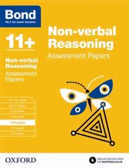 Bond 11plus: Non-verbal Reasoning: Assessment Papers: 7-8 years, 7-8 years hind ja info | Noortekirjandus | kaup24.ee