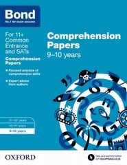 Bond 11plus: English: Comprehension Papers: 9-10 years, 9-10 years hind ja info | Noortekirjandus | kaup24.ee