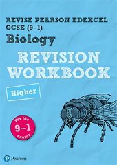 Pearson REVISE Edexcel GCSE (9-1) Biology Higher Revision Workbook: for home learning, 2022 and 2023 assessments and exams, Higher, Revise Edexcel GCSE (9-1) Biology Higher Revision Workbook hind ja info | Noortekirjandus | kaup24.ee