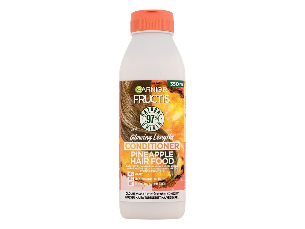 Toitev palsam pikkadele ja tuhmidele juustele, Garnier Fructis Hair Food Pineapple, 350 ml цена и информация | Juuksepalsamid | kaup24.ee