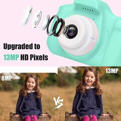 Laste fotoaparaat-digikaamera FantasyHome, roheline цена и информация | Развивающие игрушки | kaup24.ee