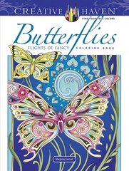 Creative Haven Butterflies Flights of Fancy Coloring Book цена и информация | Книги для малышей | kaup24.ee