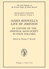 James Boswell's 'Life of Johnson': An Edition of the Original Manuscript, in Four Volumes; Vol. 4: 1780-1784, Vol 3 hind ja info | Luule | kaup24.ee