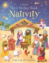 First Sticker Book Nativity цена и информация | Книги для малышей | kaup24.ee