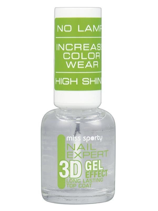 Geel-pealislakk Miss Sporty Nail Expert 3D Gel Effect 8 ml цена и информация | Küünelakid, küünetugevdajad | kaup24.ee