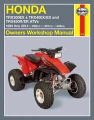 Honda TRX300EX, TRX400X/EX, TRX450R/ER ATVs (93 - 14): 1993-2014 цена и информация | Путеводители, путешествия | kaup24.ee