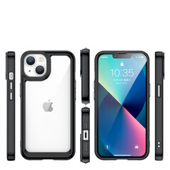 Telefoniümbris Outer Space Case iPhone 14 hard cover with a gel frame, black hind ja info | Telefoni kaaned, ümbrised | kaup24.ee