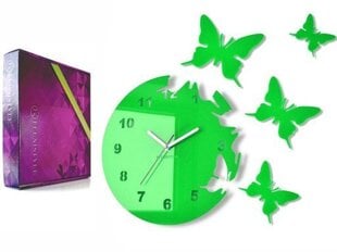 Настенные часы "Летающие бабочки"  цена и информация | Часы | kaup24.ee