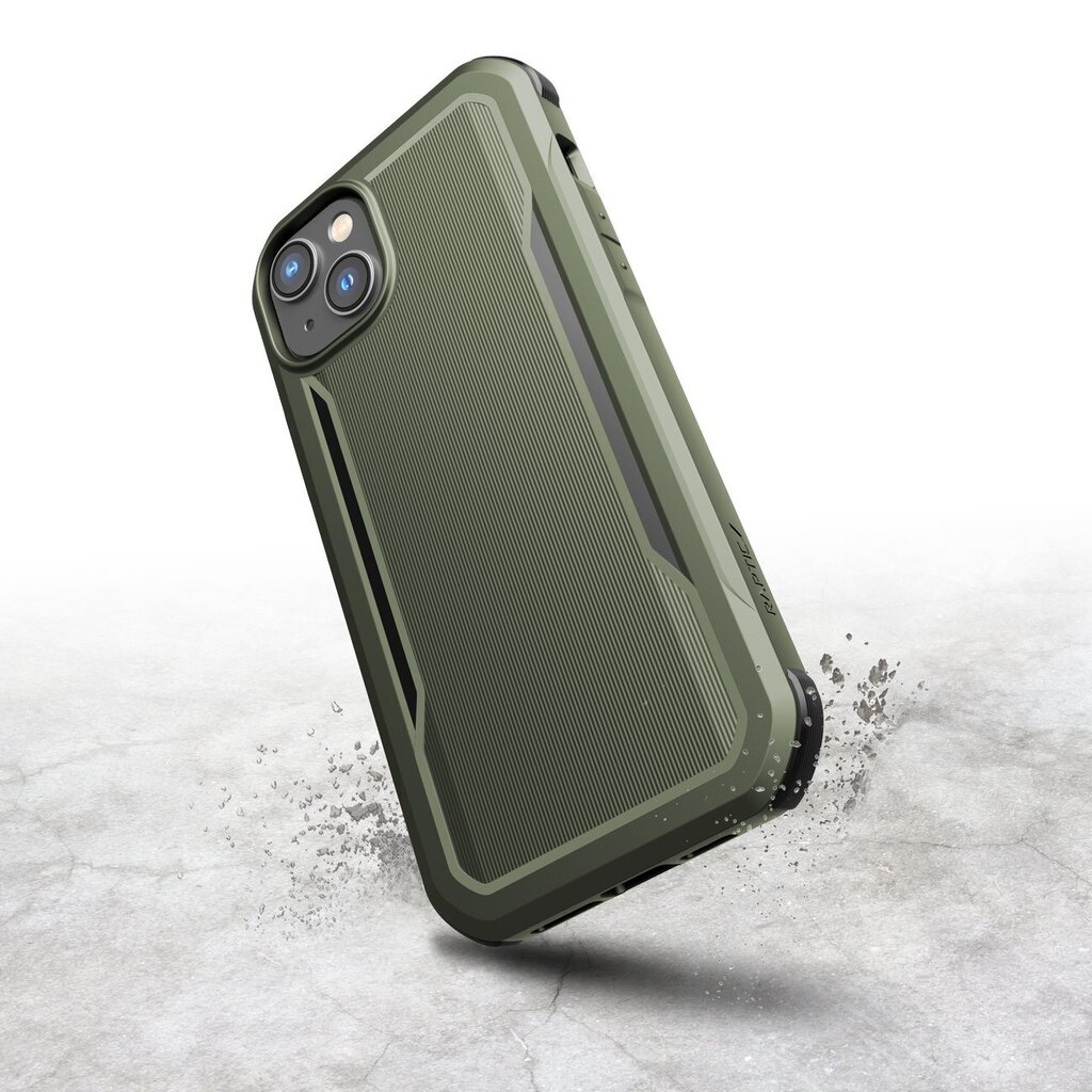 Telefoniümbris Raptic X-Doria Fort Case iPhone 14 Plus with MagSafe armored cover, roheline hind ja info | Telefoni kaaned, ümbrised | kaup24.ee