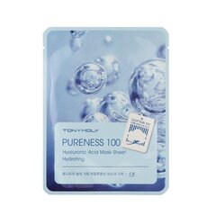 Увлажняющая маска для лица с гиалуроновой кислотой Tonymoly Pureness 100 Hyaluronic Mask Sheet Hydrating 21 мл цена и информация | Маски для лица, патчи для глаз | kaup24.ee