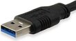 USB 3.0 ühendusega kaabel A-St./ micro B-St. 2,0m must hind ja info | Kaablid ja juhtmed | kaup24.ee